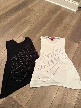 Nike Muscle Tank Tops - Black & White Graphics